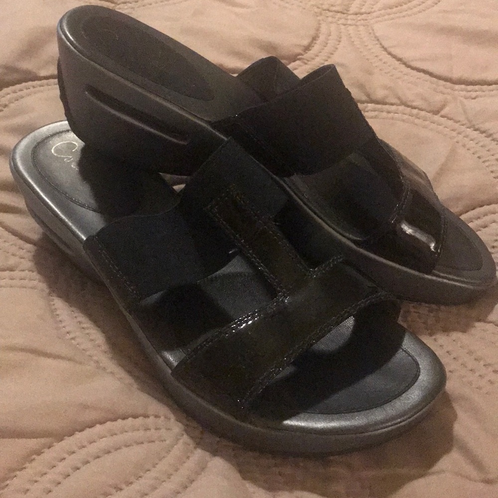 Cole Hann /Nike Air Black Wedges